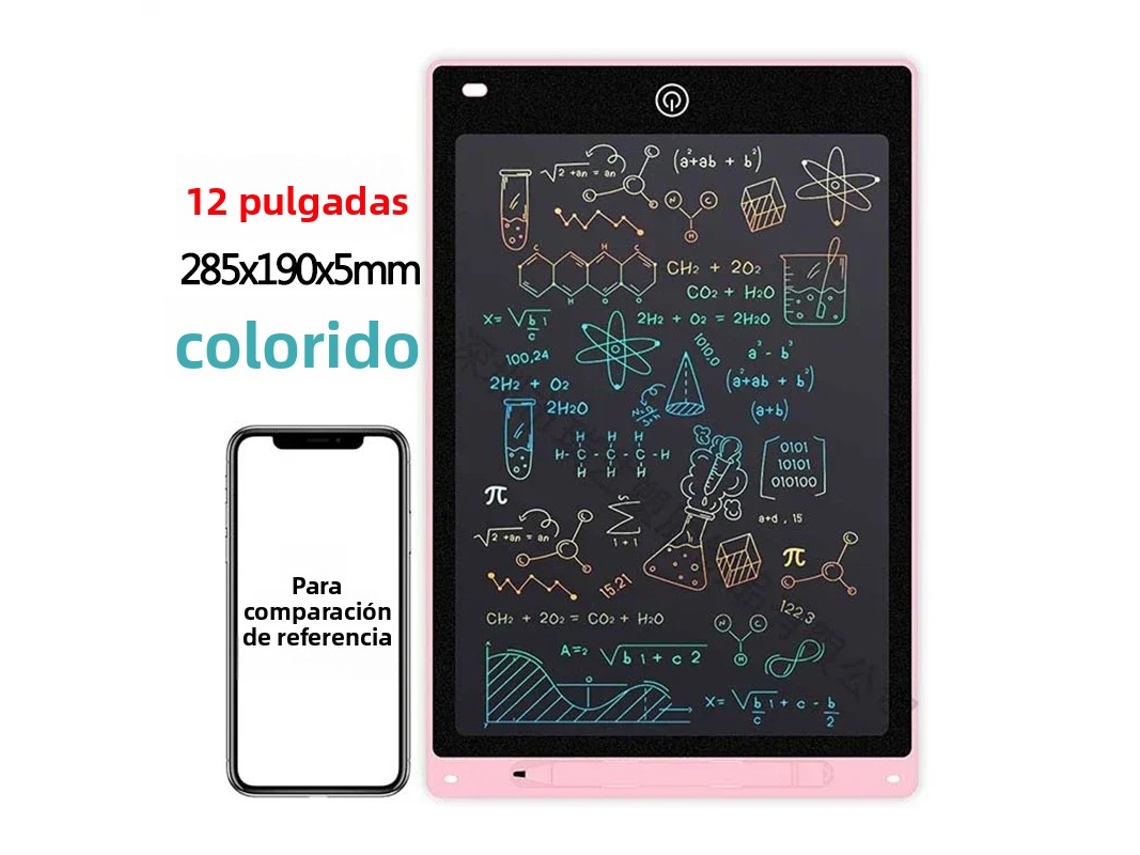 Tablet De Escrita Lcd, Quadro De Desenho, Brinquedo Educativo Montessori Para Desenho Mdug (rosa, 12 Polegadas)