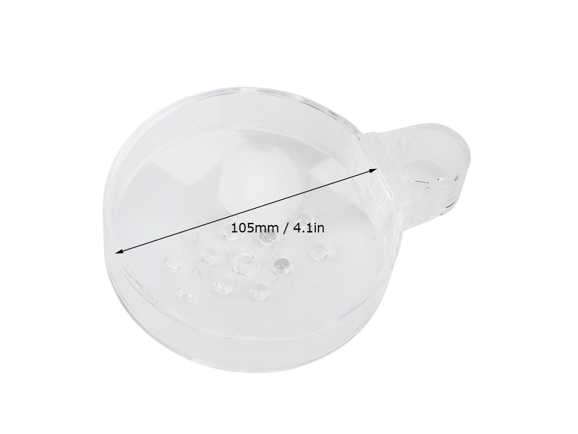 Alimentador De Aquário, Tigela De Acrílico Transparente Com Ventosa Para Peixes E Camarões, Acessórios Para Banheiro Pendurados, F Aquaforge