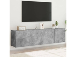 Móveis De Parede Para Tv 2 Pcs 80x30x41 Cm Cinzento Cimento Lovely Home