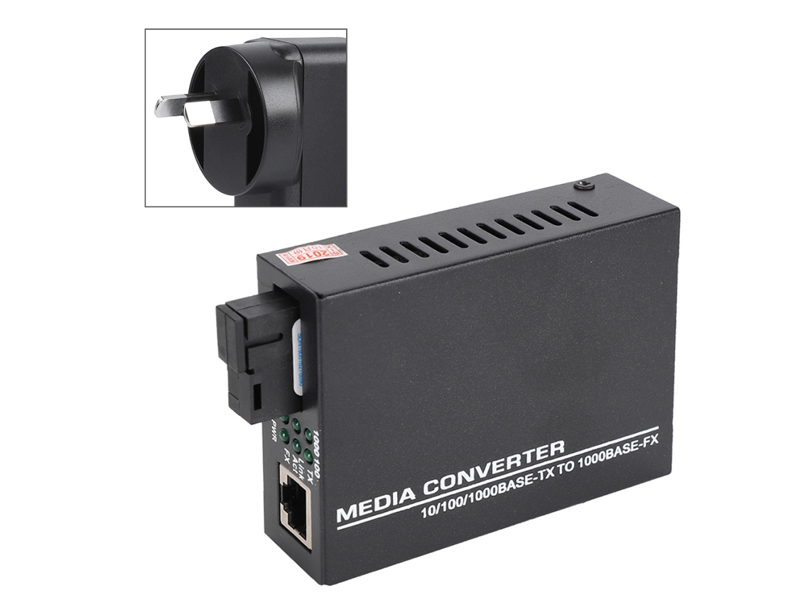 Conversor De Fibra Óptica Transceptor Ethernet De 1000mbps Modo Simplex Convertidor De Media Gigabit