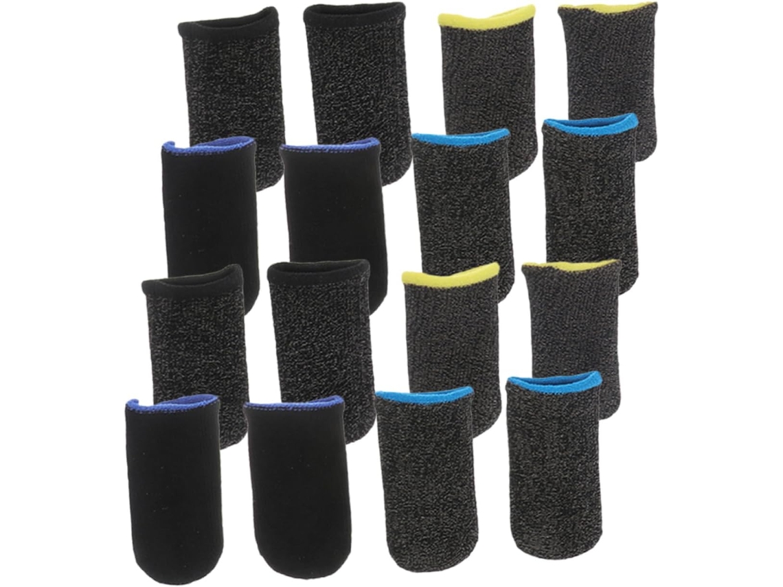 Kombiuda Conjunto De 8 Pares Protetores Dedo Respiráveis E Antiderrapantes Para Jogos Mobile, Leves E Com Absorção De