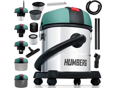 Aspirador Industrial Potente 20l 1200w Hm-400 Para Limpeza Profunda