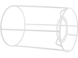 Estrutura De Ferro Branco Compatível Com Lâmpadas E27 Para Luminárias De Mesa Diy Em Estilo Industrial E Retrô.