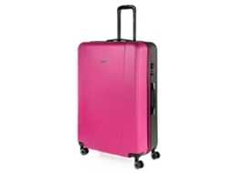 ITACA Tiber Fúcsia/Antracite Large Abs Suitcase 57X86X30 Cm 125L