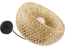 Luminária Pendente de Bambu Trançado com Fonte de Luz Natural, Ideal para Sala de Estar, Restaurante e Outros Ambientes. SFUSHOS