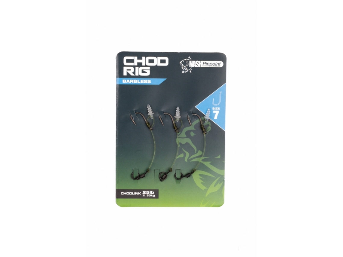 Conjunto de 6 Anzóis NASH Tt Chod Rig