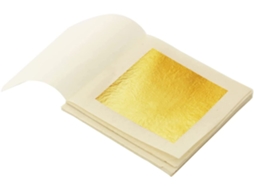 Folhas De Ouro Comestíveis 20 Peças 24 Quilates 1,7 X 1,7 Genuíno Para Cozinhar, Bolos E Chocolates, Decoração, Saúde E Spa (20) Ehstmind (ouro)