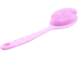 Escova De Banho Silicone Com Cabo Longo Baluue, Multiuso E Fácil De Limpar Áreas Difícil Acesso, Ideal Para Banho Diário