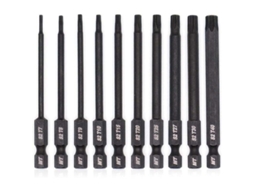 Conjunto De Bits, 10 Peças, 8 Cm, Torx, Resistente À Temperatura, Tratamento Térmico, Revestimento De Fosfato, Furadeira, Chave De Fenda