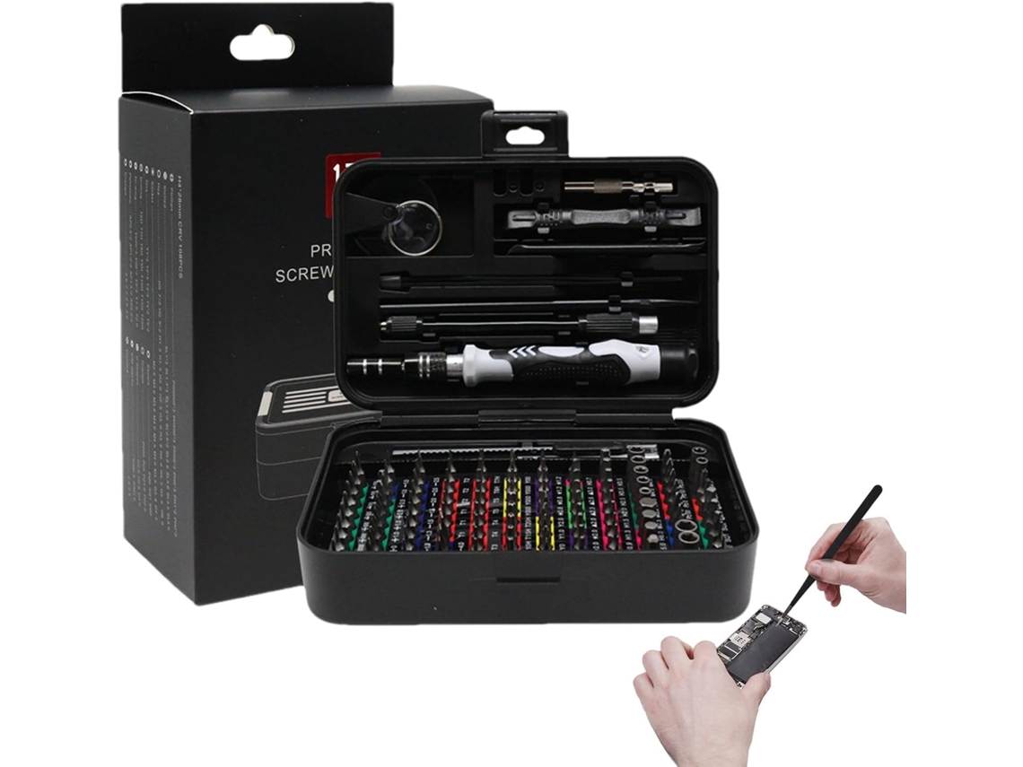 Conjunto De Chaves Fenda 132 Em 1, Kit Ferramentas Com Caixa