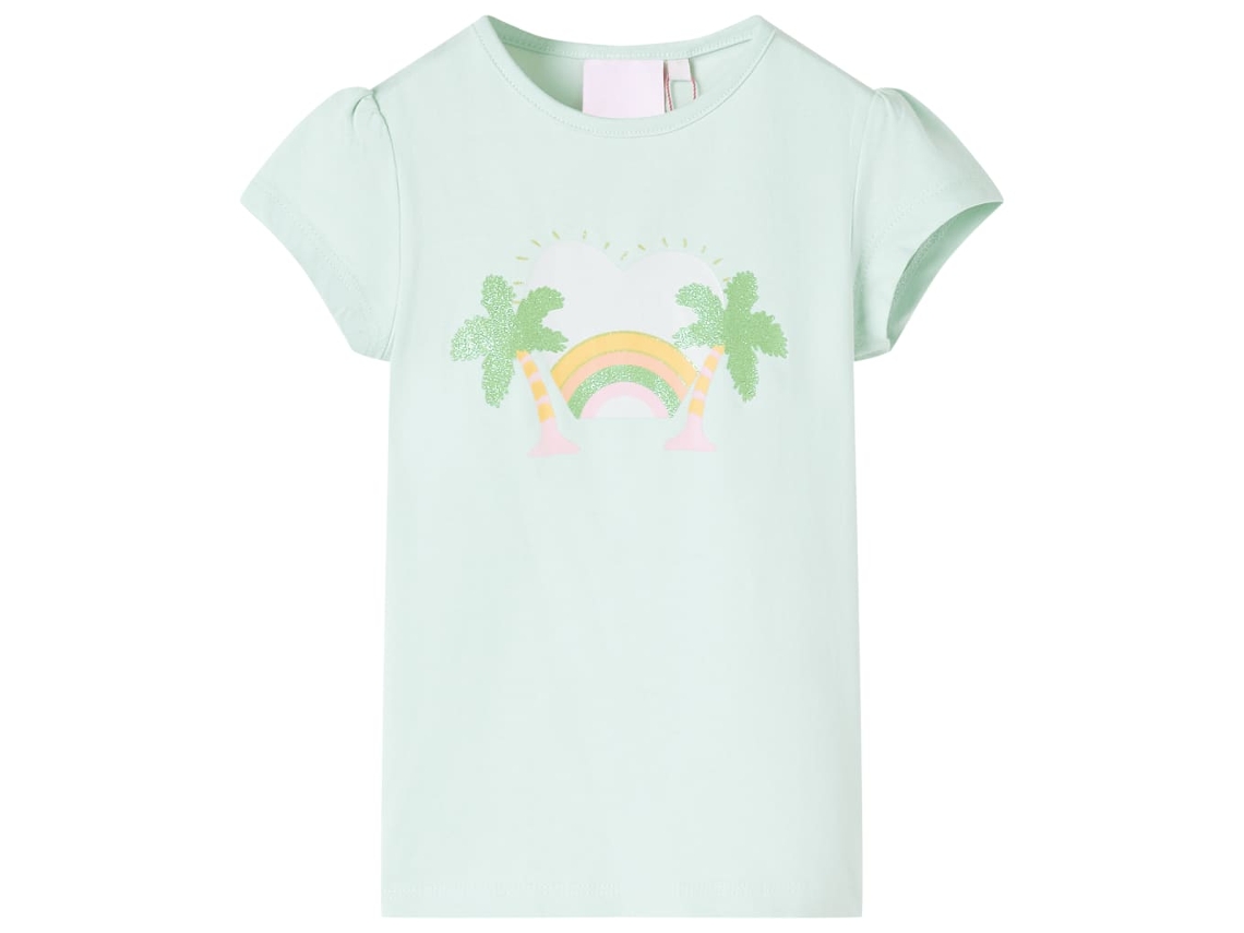 T-shirt Infantil Menta-claro 128