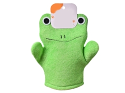 Toalha Exfoliante Corporal Banho Massagem Fibra Artificial Rã Verde para Crianças Adultos