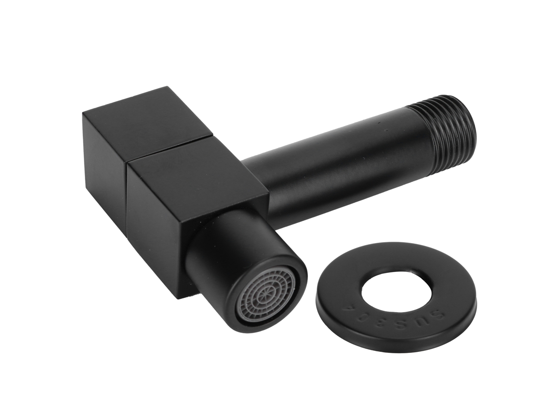 Torneira de Água Fria Individual Preta G1/2 para Lava louças e Cozinha S/MARCA