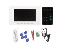 Campainha Sem Fio com Câmera 1000tvl e Tela 7 Polegadas Rfid Infravermelho