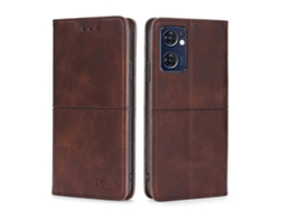 Capa De Celular Dobrável Horizontal Magnética Em Couro Com Textura De Vaca Para Oppo Reno7 5g Global/find X5 Lite
