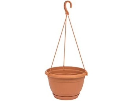 Vaso  com Suporte para Pendurar Agro (Laranja - 27 x 27 x 16 cm)