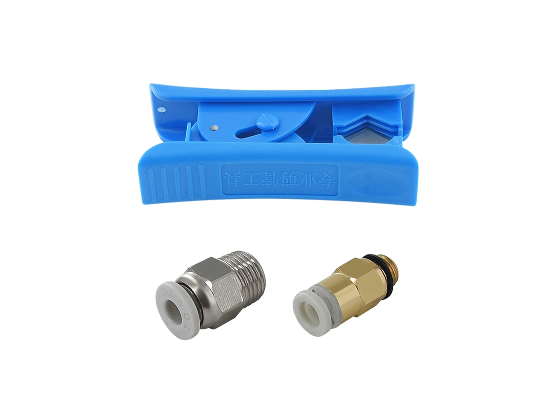 Kit De Tubo Ptfe De 1m Para Filamento De 1.75mm Com Cortador E Acessórios Pc4-m6/pc4-m10 Compatível Com Impressoras 3d Ender 3/5 Cr-10
