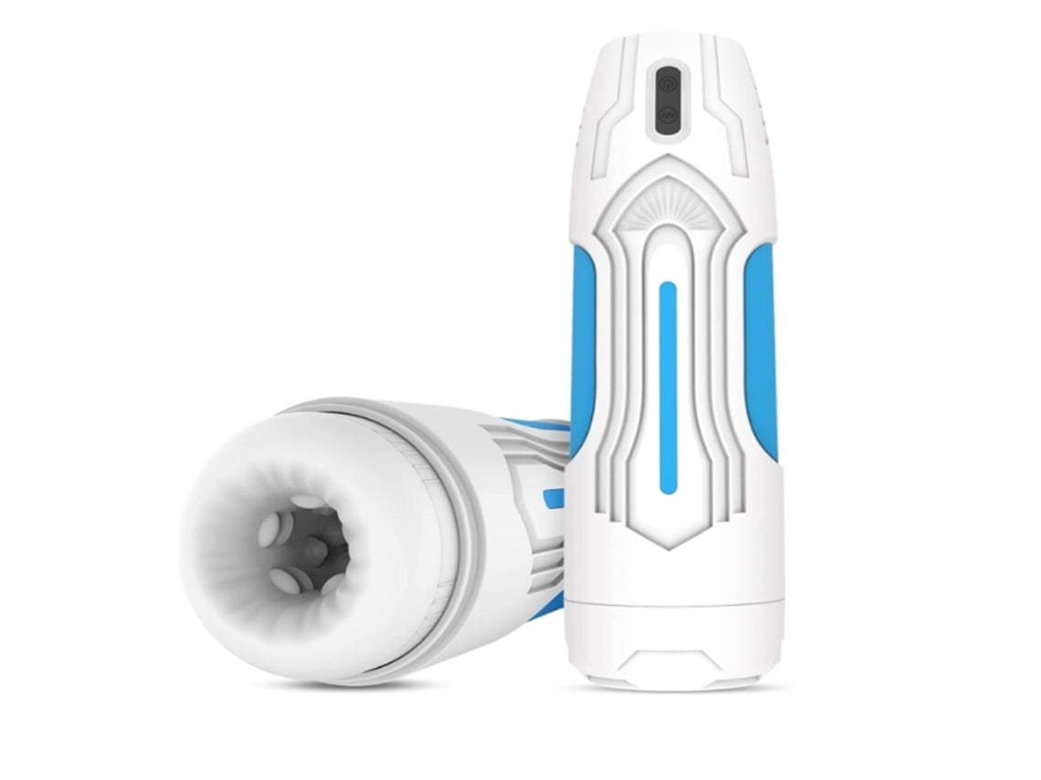 Masturbador Masculino Masturbação Automática Brinquedo Prazer Para Homens Mãos Livres Sexo Oral 7 Sucções E Vibrações Branco Gusshious