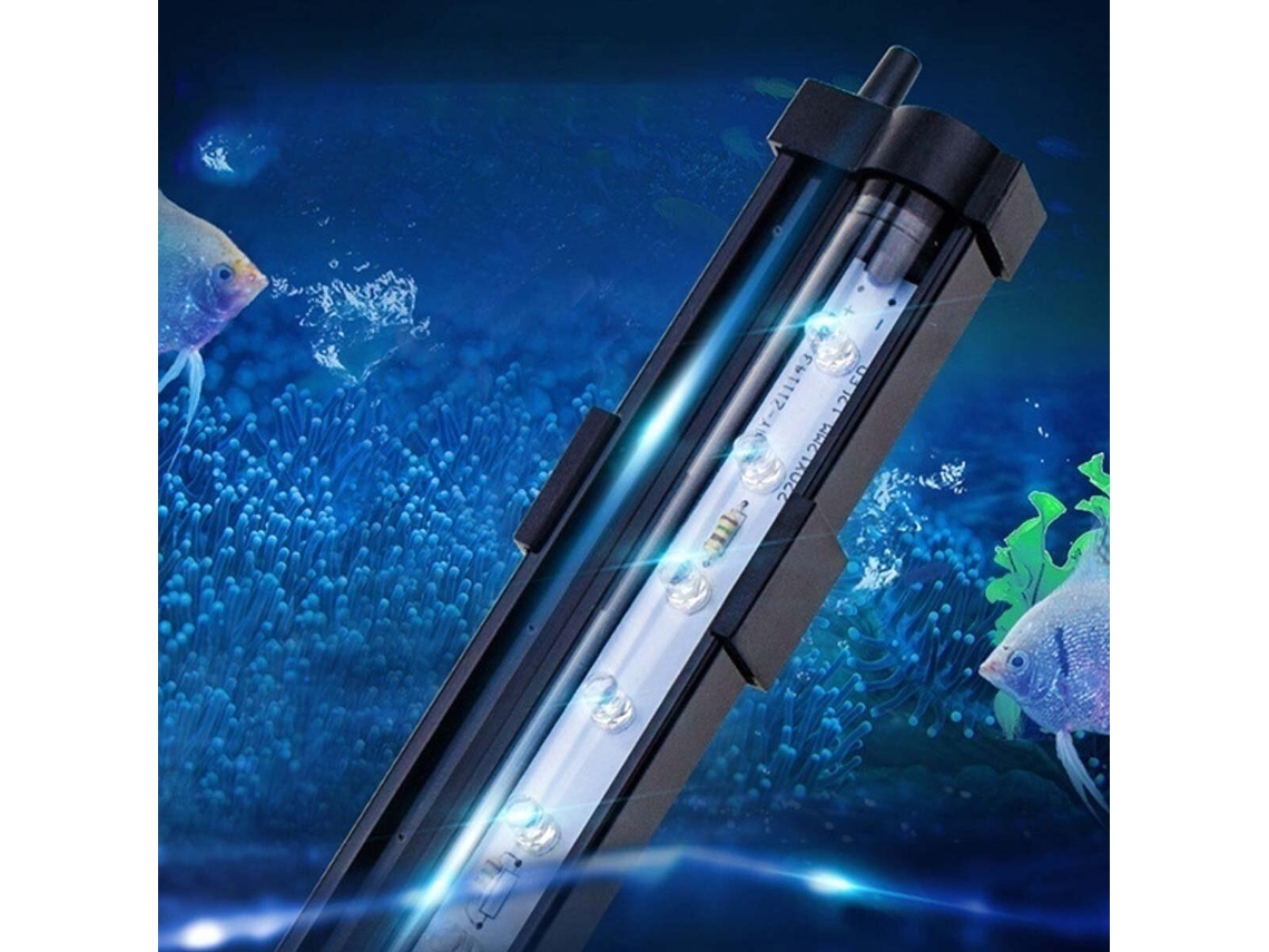 Db-60-15cm/25,5cm/35,5cm/45,5cm/55,5cm Luz Led Rgb À Prova De Água Para Aquário, Lâmpada Submersível Multicolorida