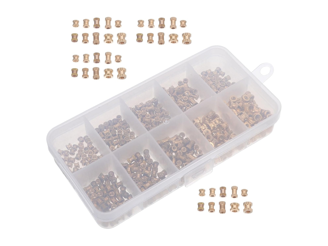 500-porcas Recartilhadas De Latão, 500 Peças M2 5 M3, Insertos Roscados Métricos Para Impressão 3d, Componentes