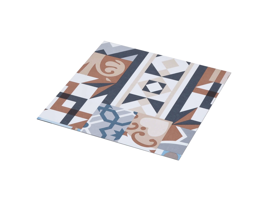 Conjunto 55 Piso Quadrado Vidaxl Multicolorido Pvc (5,11 M²)