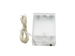 Fita de LED de 10m com 100 LEDs luz quente, necessita de 3 pilhas AA LAXISCREED