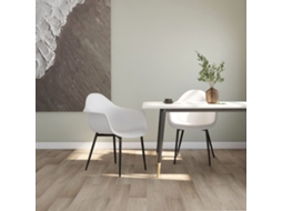 Vidaxl Cadeiras De Jantar 2 Pcs Pp Branco