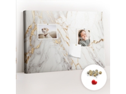 Painel De Cortiça Para Parede Mármore Decorativo Para O Quarto Das Crianças Espelharte (60x40 Cm)
