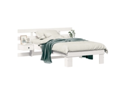 Estrutura da Cama com Cabeceira Branco 100 X 200 Cm MAISON EXCLUSIVE
