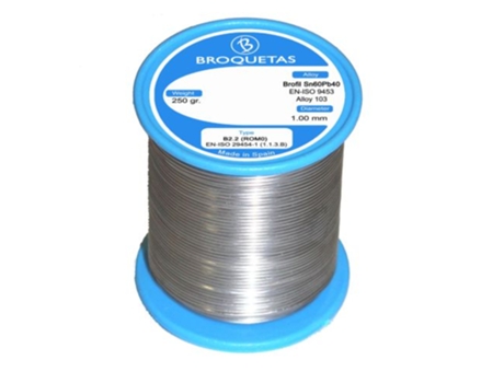 Fio de Soldadura 60Sn/40Pb1 Mm.250Gr.C/Flux BROFIL