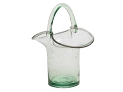 Vaso De Vidrio Para Flores Y Plantas Decoración Hogar Estilo Elegante Verde