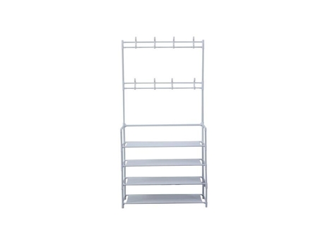 Porte Manteaux De Entrada Com Prateleira Para Sapatos De 4 Níveis Herzberg Hg03411