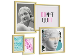 Conjunto De Pinturas Decorações Estilosas Clássicas Modernas Espelharte (5 Peças)