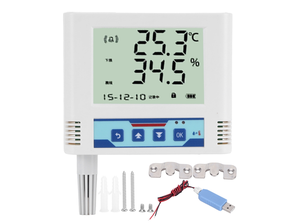 Sensor Wifi Sem Fio De Temperatura E Umidade Com Registrador De Transmissão