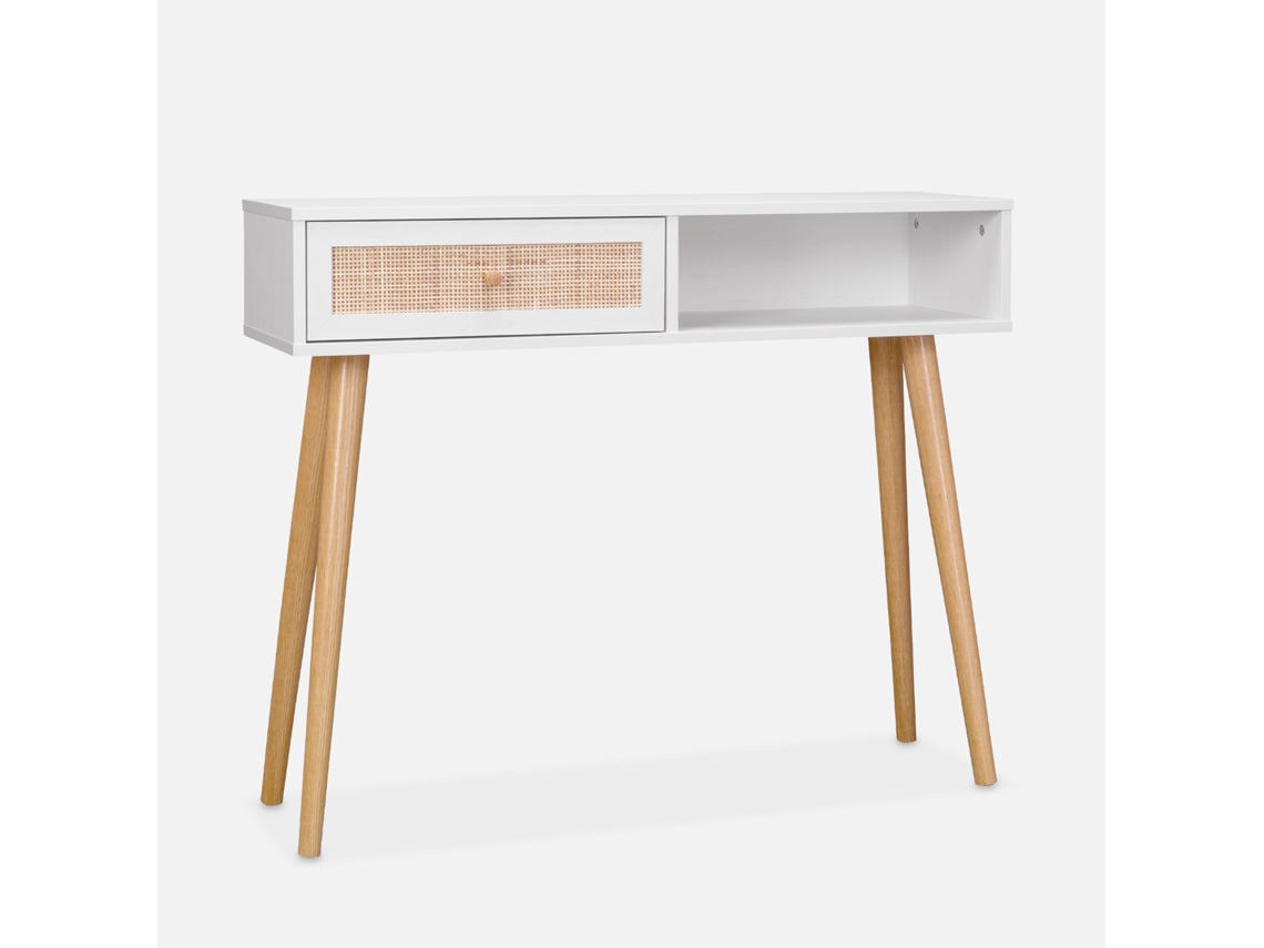 Aparador SWEEEK (100 x 29 x 81 - Painéis Laminados - Branco)
