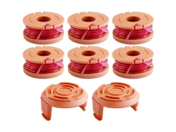6 Fileiras De Cutter Para Cortadoras Worx 20v (3m, 1.65mm) + 2 Tampas Compatíveis Wa0010 Wa6531