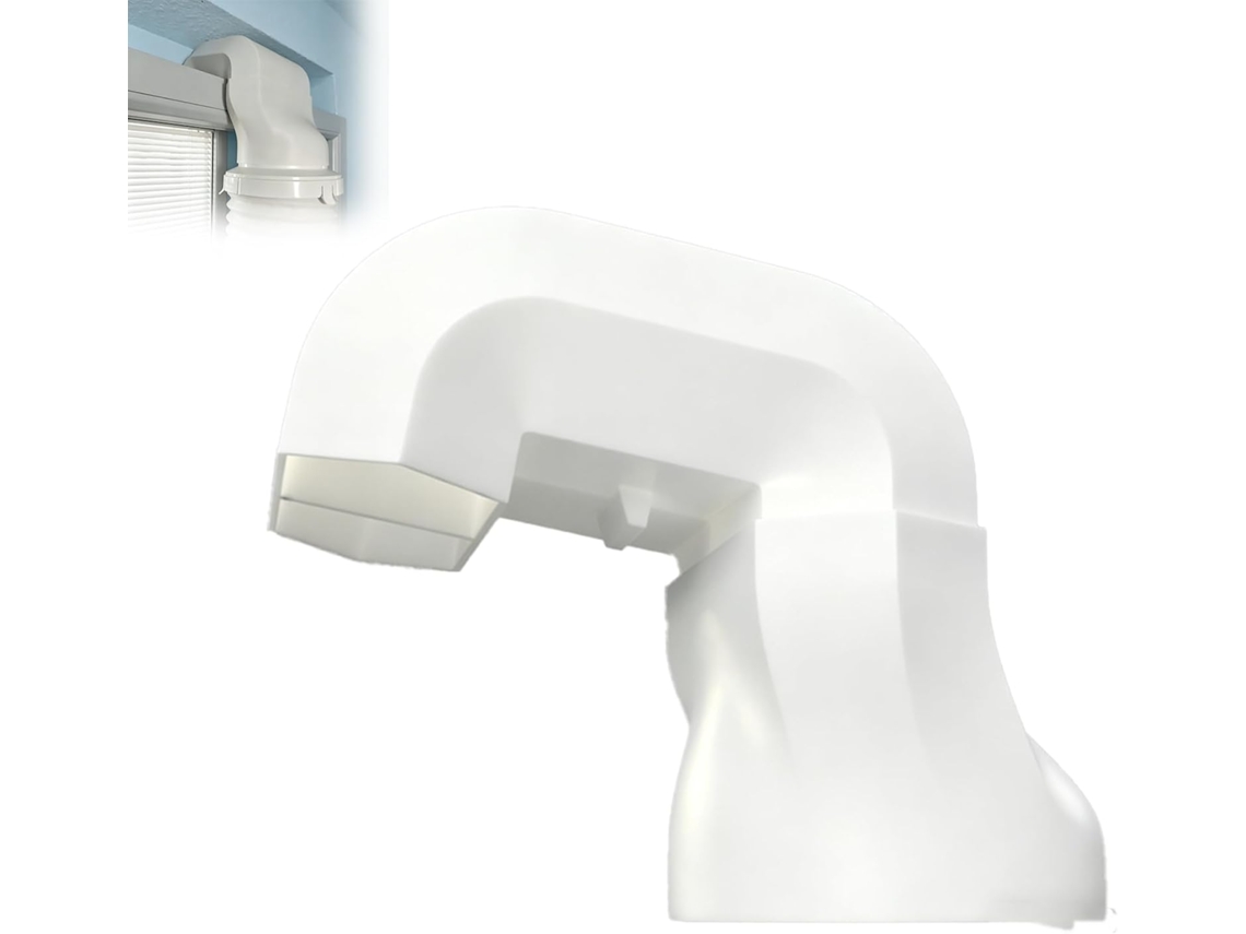 Adaptador Para Duto De Janela Ar Condicionado Portátil Espaço Inclinado 65mm, Conector De Mangueira Exaustão 5 Polegadas