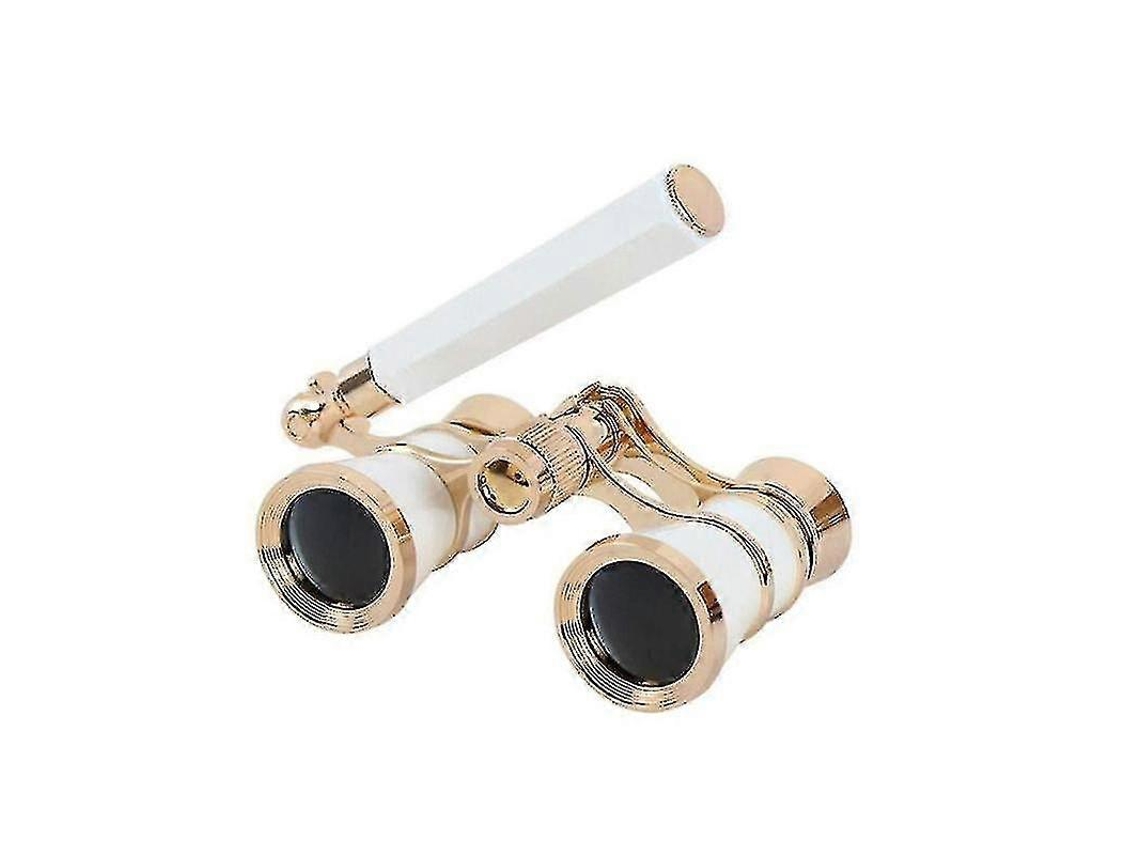 Binóculos De Metal 3x25 Para Teatro De Ópera, Lentes Revestidas, Telescópio Vermelho Com Alça Aquaforge