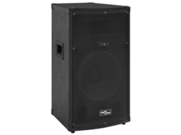 Vidaxl Coluna Palco Hifi Profissional Passiva 1000 W 37x37x64 Cm Preto