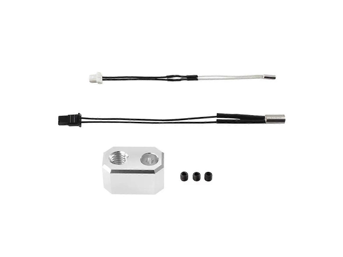 Bloco aquecedor de alumínio com haste de aquecimento e cabo de aquecimento para extrusora Prusa I3 MK4, acessórios para impressora 3D Slowmooose