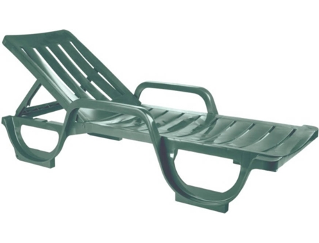Espreguiçadeira de resina MALIBU VERDE