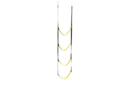 Escalera De Cuerda Plegable Portátil De 4 Pasos Para Barco, Kayak, Dinghy, Natación, Antideslizante 4 Escadas Verde Fluorescente