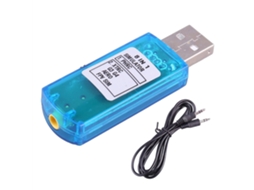 Simulador de Voo Usb 8 em 1 Azul com Cabo para Controlador de Drone/avião/helicóptero Phoenix 5.0 Xtr5 Fms G4 Fpv Racer. MDUG