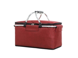 Bolsa Térmica Isolada para Piquenique, À Prova de Vazamentos, Dobrável e Portátil, com Alça de Alumínio para Viagens, Compras e Camping. GOKOCO