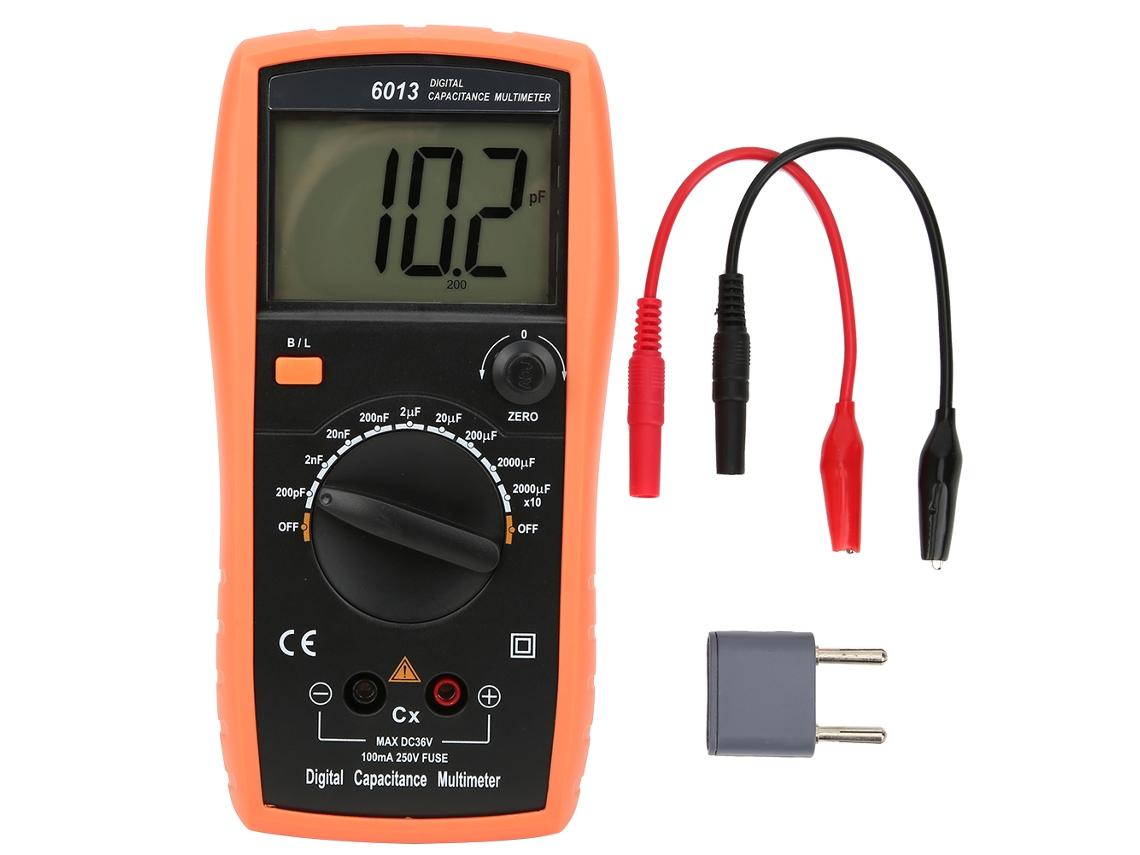 MEDIDOR de capacitância digital YURU 20000uf com display lcd backlight