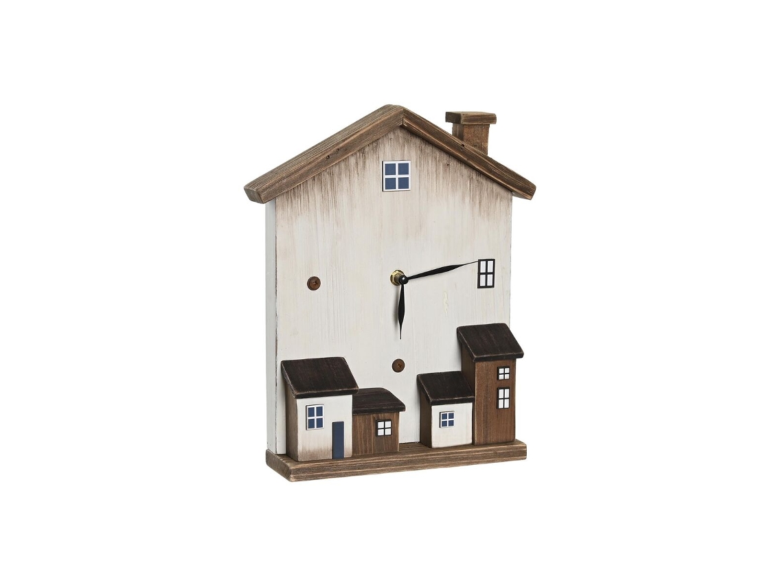 Tafelklok Dkd Home Decor Branco Casas 26 X 7 X 31 Cm