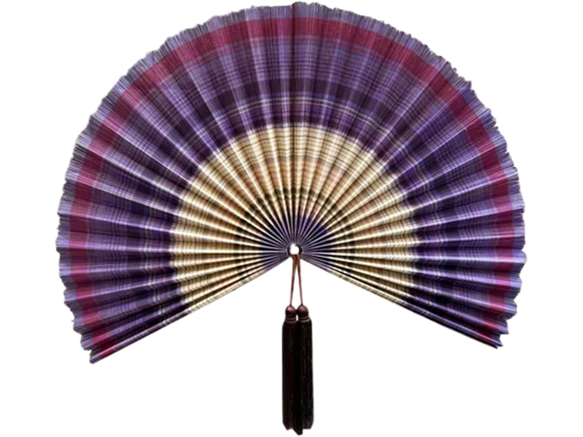 Ventilador De Parede Decorativo - 100cm 40 Ih Artesanal Em Bambu Dobrável Com Borla, Estilo Boêmio,
