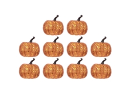10 Unidades de Abóbora de Simulação para Decorações de Halloween ALLINLESS