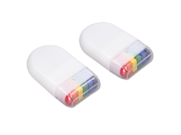 Pintura Facial de Bandeira 6 Cores Arco-íris Pincel para Festivais e Celebrações