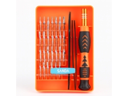 Conjunto De Ferramentas 33 Em 1 Sanda Sd 3451 Laranja Preto